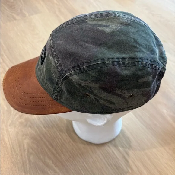 Ralph Lauren Polo Country Green and Brown Camo oilcloth cap